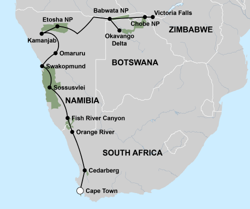 Klik op de afbeelding voor een vergroting groepsreis de grote ontdekkingsreis van kaapstad naar victoria falls.png