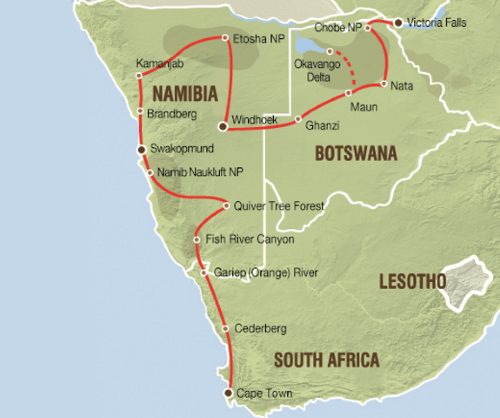 Klik op de afbeelding voor een vergroting groepsreis comfortabele lodgesafari van kaapstad naar victoria falls.png