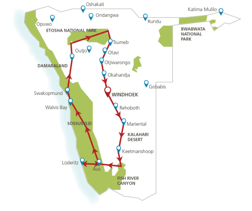Klik op de afbeelding voor een vergroting groepsreis het beste van namibie map.png