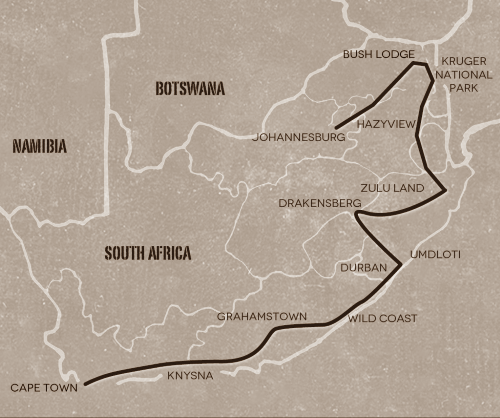 Klik op de afbeelding voor een vergroting groepsreis zuidelijke Afrika Op avontuur door Zuid-Afrika 001