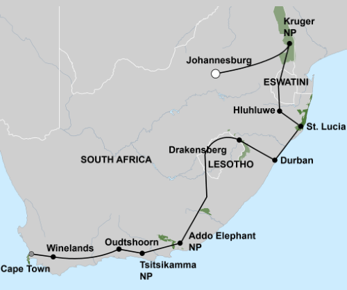 Klik op de afbeelding voor een vergroting Groepsreis Het Beste van Zuid-Afrika 001