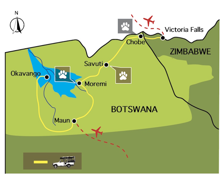 groepsreis botswana baobabs en delta safari safarireis in kleine groep kaart.jpg