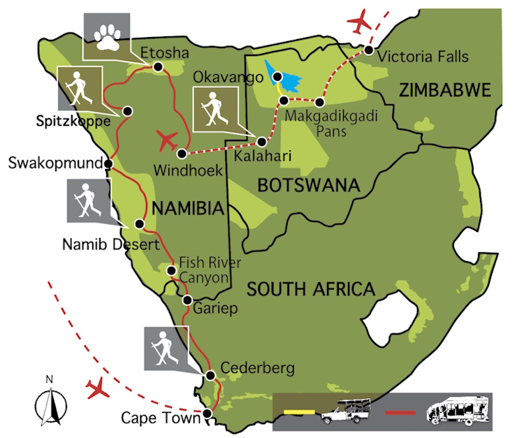 kampeervakantie van kaapstad tot victoria watervallen kaartje.jpg