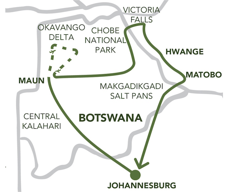 Groepsreis Op avontuur door Botswana kaartje.jpg